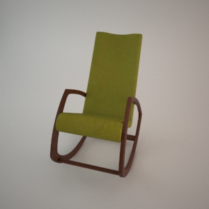 Rocking chair BJ-0321 3d model FAMEG