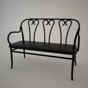 Settee S-6653_16 3d model FAMEG