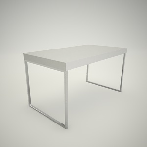 Dining table free 3d model 5