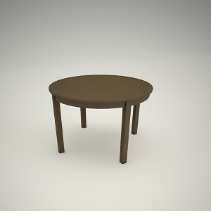 Dining table free 3d model 2