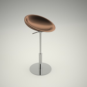 Bar stool free 3d model 1