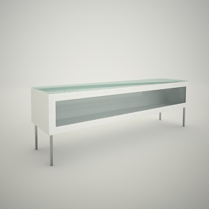 Tv rack free 3d model 4